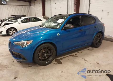 2022 Alfa Romeo Stelvio Quadrifoglio Awd from USA, damaged, VIN ZASPAKEV6N7D48645